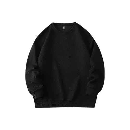 Mo Yan Вафельная вязка Тяжелый Длинный рукав Т-рубашка Мужская