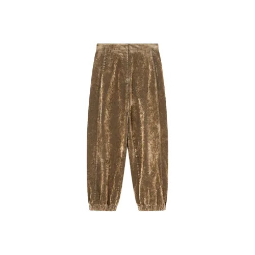 GIORGIO ARMANI Кофе Женские Повседневные Брюки