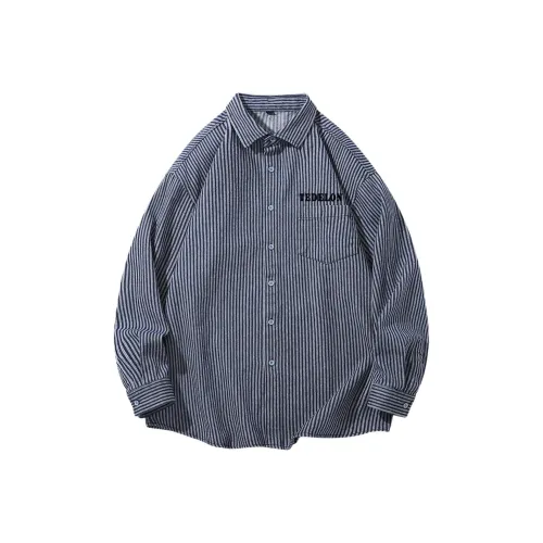 TAIZILONG G662 Синий Мужская Рубашка