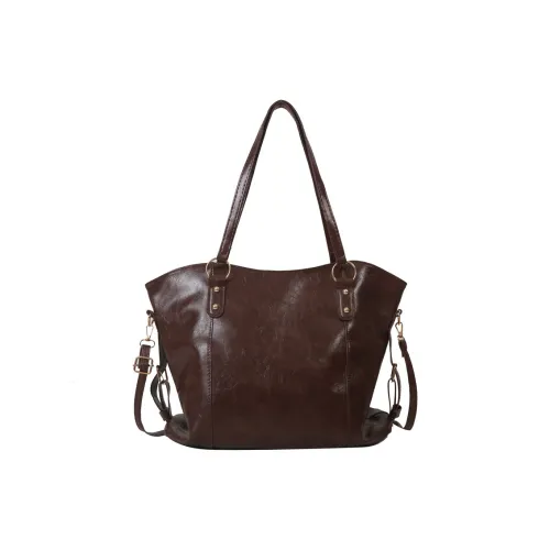 Aini Rabbit ПУ (полиуретан) Сумка-тоут Сумка для покупок Сумка через плечо Сумка на плечо Унисекс Кофейный Черный