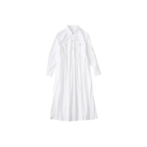 PORTER CLASSIC Длинное платье с длинными рукавами женское