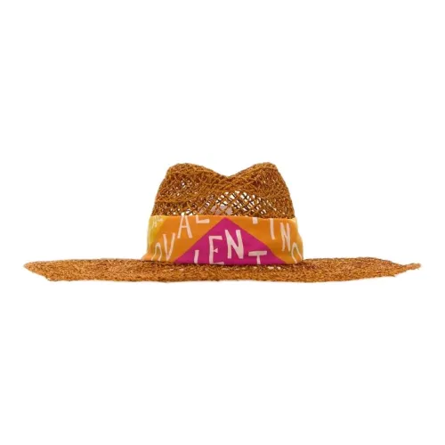Valentino Солома Шапки и Кепки Унисекс Желтый