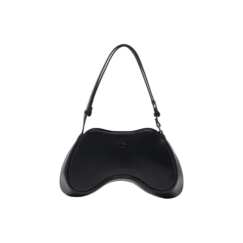 DIESEL Полиуретан Сумка через плечо Стандартная Женская Черная