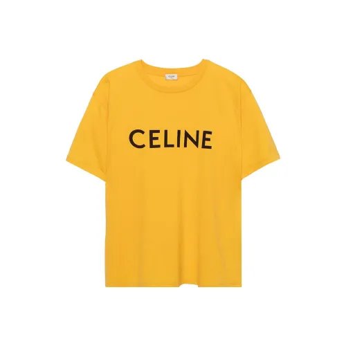 CELINE SS22 T Рубашка Мужская Желтая