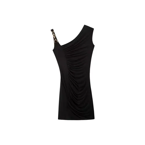 KYKW Черные Женские Платья без Рукавов