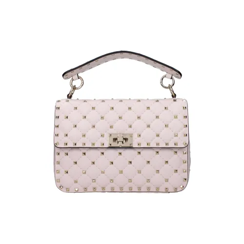 Valentino GARAVANIRockstud Кожа Одно плечо Сумка Женская Розовая и Светло-фиолетовая