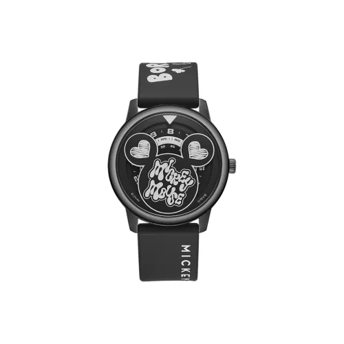 Disney Mickey Series Кварцевый механизм Силиконовый ремешок Часы Детские Белый циферблат