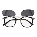 Чёрный Золото + С откидной крышкой Накладные линзы