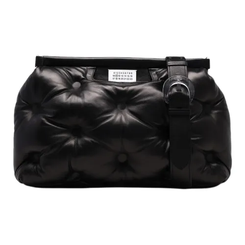 Maison Margiela Glam Slam Сумка через плечо из коровьей кожи большая женская черная