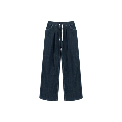 DAVID&ME Темно-синий Унисекс Джинсы