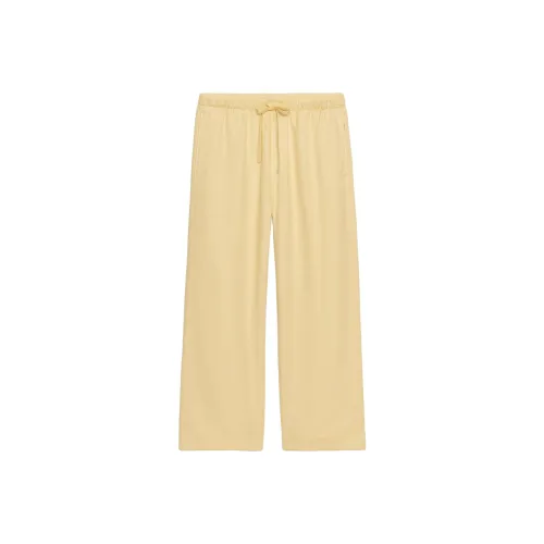 ZARA ZW Series Светло-желтые Женские Повседневные Штаны