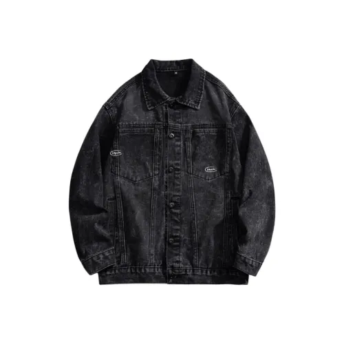 HKRXEC Черный Мужской Джинсовый Куртка