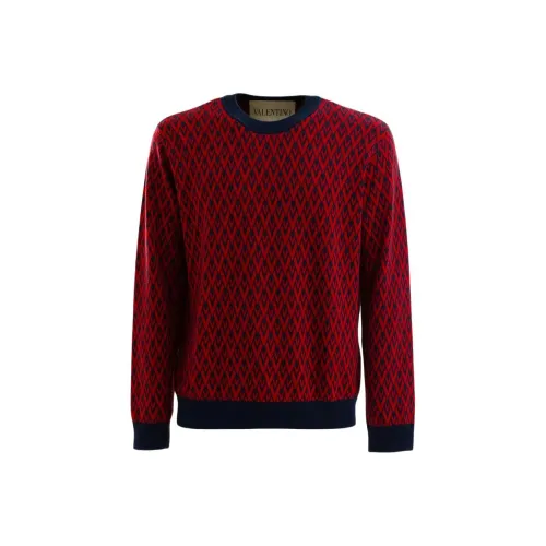 Valentino Red Men's Sweaters Валентино Красный Мужские Свитера