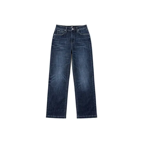 Lee Темно-синий Женские Джинсы