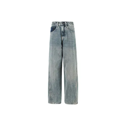 GOODFIGHT Blue Unisex Jeans GOODFIGHT Синий Унисекс Джинсы