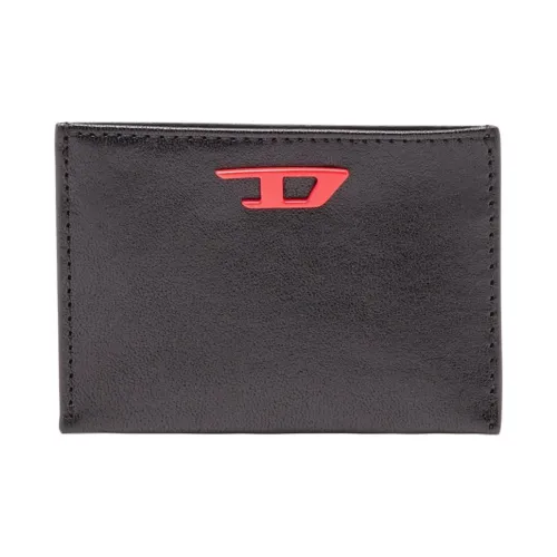 DIESEL Кожа Держатель для карт Мужской Черный