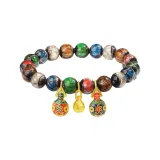 Браслет "Поглощающий Зверь" из стекла и золота (женский)