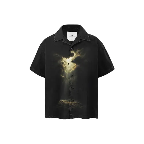 FOR FEAR THAT Hardcore Черный Унисекс Рубашки