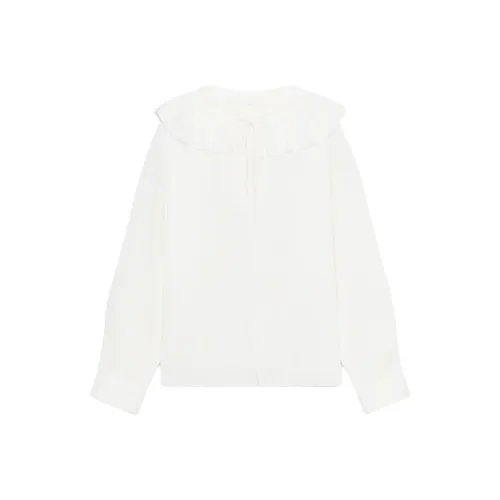 ZARA ZW Series Морозный Белый Женские Рубашки