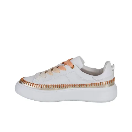 JB MARTIN Fleur Low Топ Кроссовки для скейтбординга Женские Белые Апельсиновые