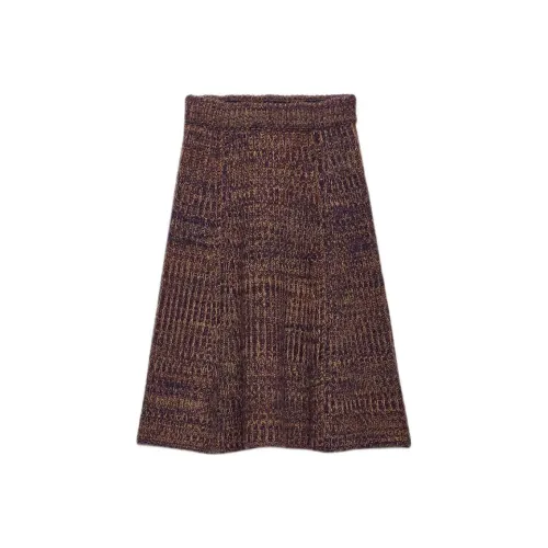 PRADA Ржаво-красный Женский Вязаный Длинный Карман