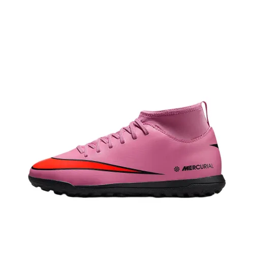 Nike Mercurial Superfly 10 High Топ Детские футбольные бутсы Розовый Детский