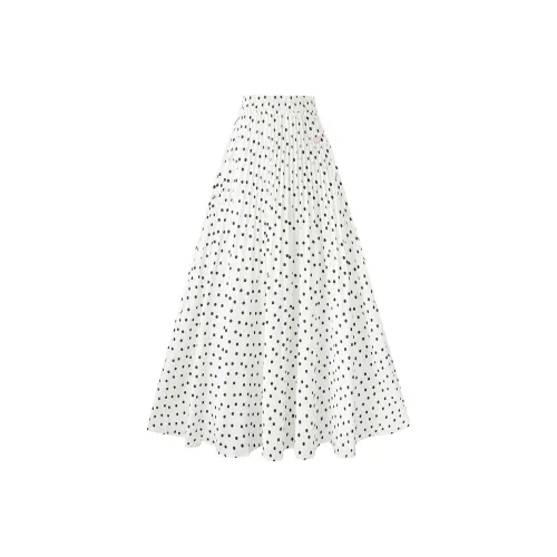 CHOCOOLATE Polka Dot Женская Повседневная Длинная Юбка