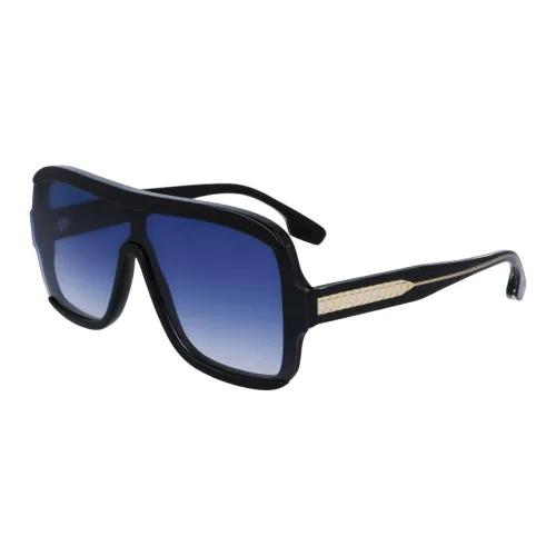 VICTORIA BECKHAM Ацетат Aviator Солнцезащитные очки Женские Черный