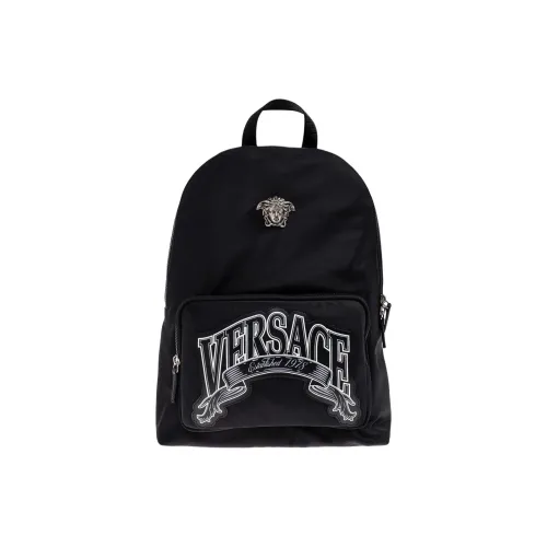 VERSACE Ткань Рюкзак Мужской Черный
