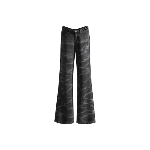 T IRA Wash Черные Унисекс Джинсы