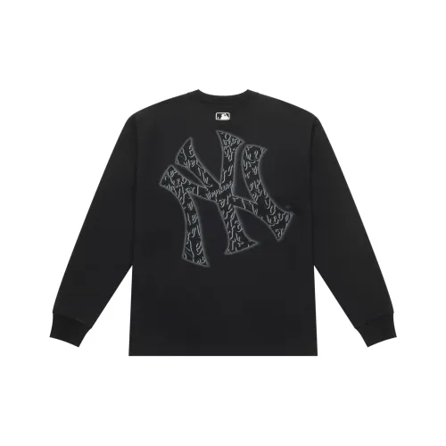 MLB Base Logo New York Yankees Basic Collection 25FW T-Shirt Unisex Black