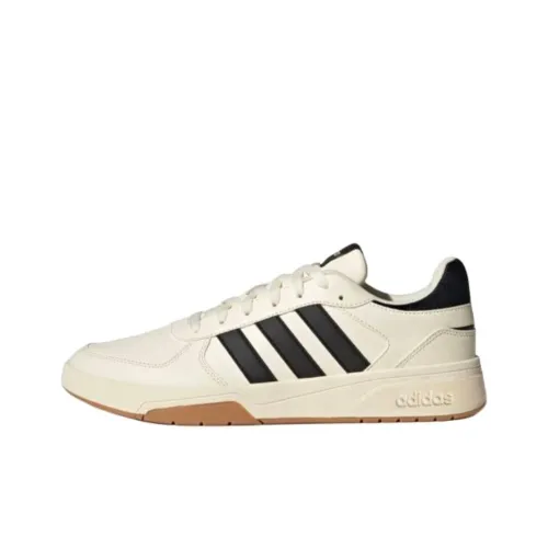 Adidas Courtbeat Low Топ Скейтборд Кроссовки Унисекс Бежевый Черный