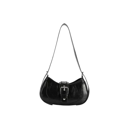 Aini Rabbit ПУ (полиуретан) Сумка через плечо Женская Черная Белая