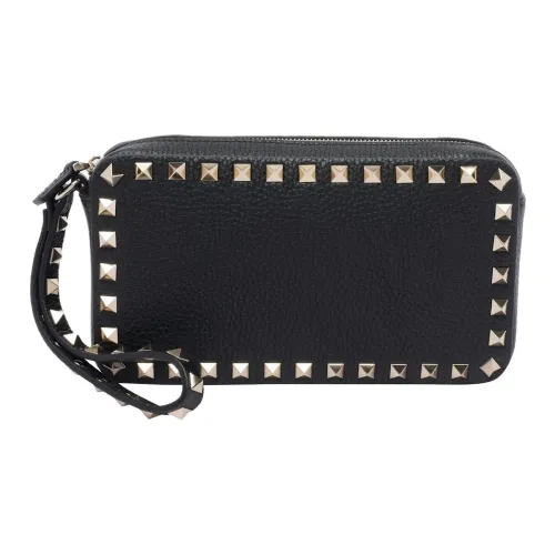 Valentino Rockstud Телячья кожа Клатч Женские Черный