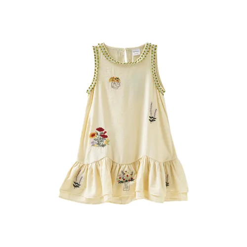 Mami Macca Бежево-абрикосовые Платья для девочек