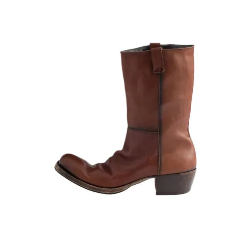 PRADA Ботильоны 5,3 см Мужские Коричневые