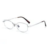 Стерлинговая серебряная оправа в стиле "черепаховый узор" - защита от синего света, 0 диоптрий