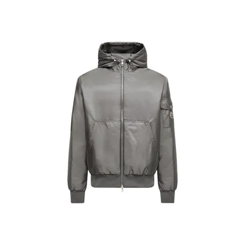 Moncler Серый Мужской Пуховик