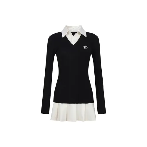 BELOVED STARRY Длинное платье с длинными рукавами женское