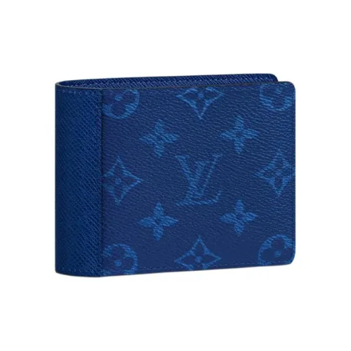 LOUIS VUITTON Multiple Коровья кожа Кошелек Мужской Синий