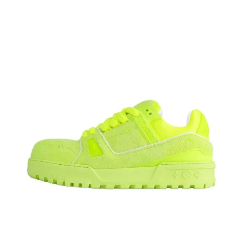 LOUIS VUITTON Trainer Maxi 2025 Early Spring Коллекция для мужчин Скейтбординг Низкие кеды Мужской Зеленый
