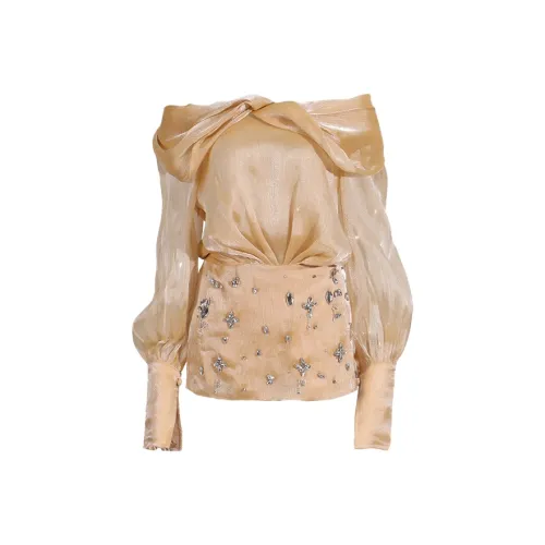 ONE SHALLOW Длинное платье с длинными рукавами женское