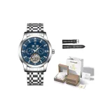 Стальной ремешок с синим циферблатом [включает кожаный ремешок]