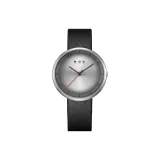 Ремень, кварц, стиль, серебряный, серый, женские часы