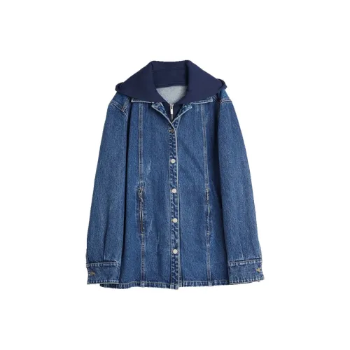 ELLE Синий Женские Джинсовые Куртки