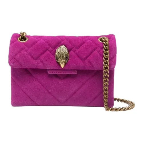 Kurt Geiger London Замша Теленок Плечевая Сумка Стандартная Женская Фиолетовая