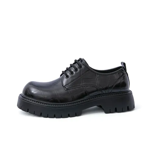 YIMINU Повседневные кожаные туфли с низким верхом мужские