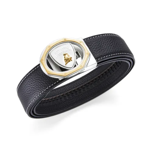 AUTOMOBILI LAMBORGHINI Ремни из коровьей кожи Мужской 3,4CM