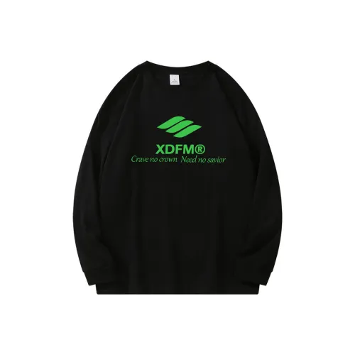 XDFM T-Shirt AUTUMN Универсальный Свободный крой Базовый слой Унисекс