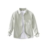 Зеленая рубашка (без подкладки)